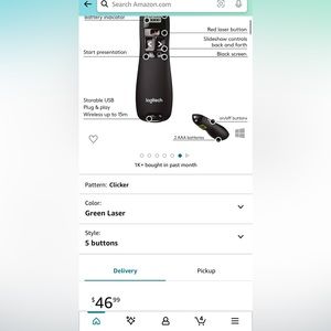 Logitech Professional Presenter R800 wireless